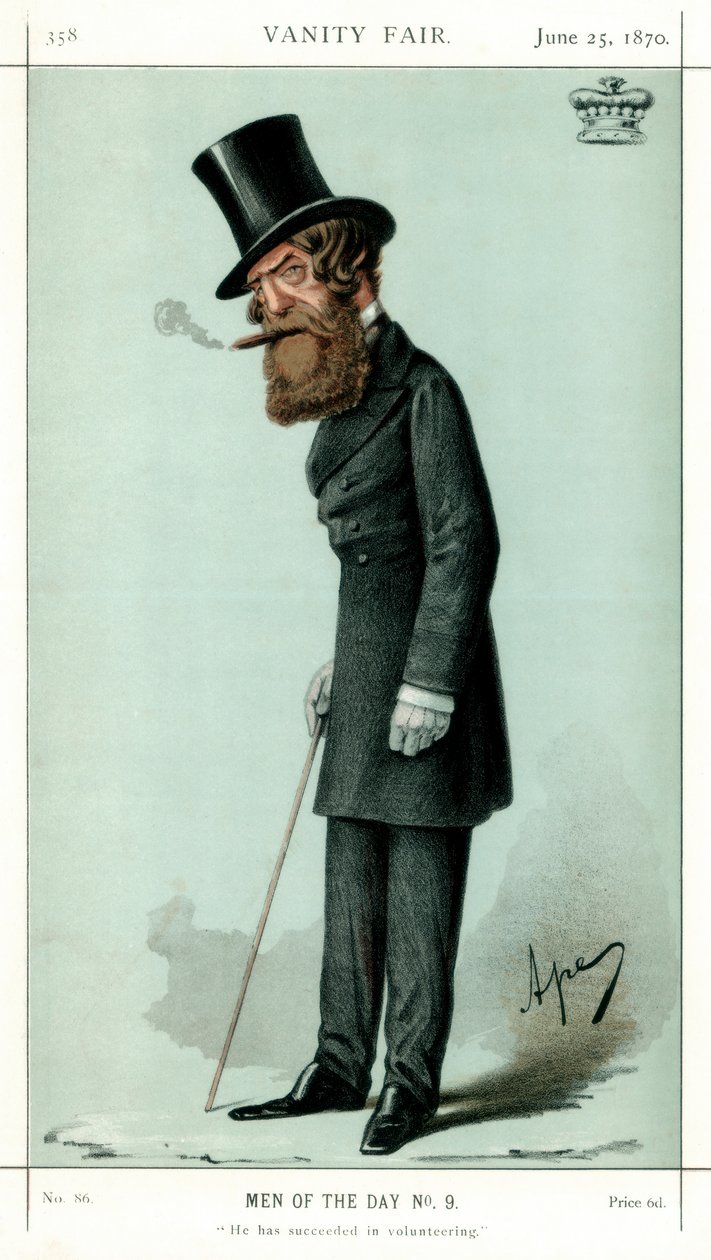 Han har lyckats i volontärarbete, Viscount Ranelagh, 1870. av Carlo Pellegrini