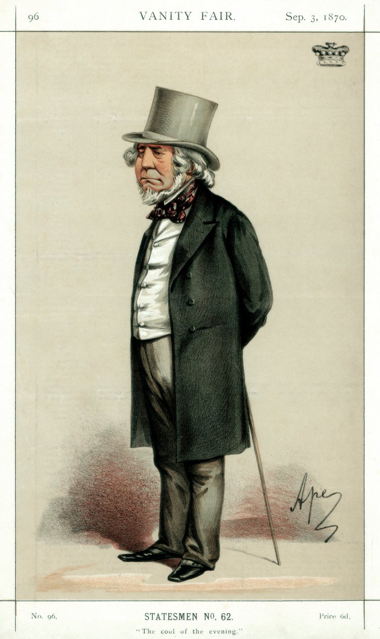 The Cool of the Evening, Lord Houghton, engelsk poet och politiker, 1870. av Carlo Pellegrini