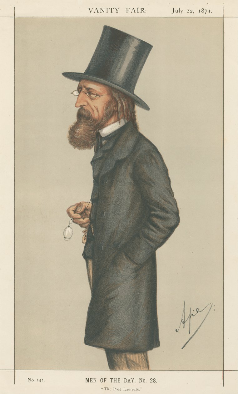 Poetpristagaren, Lord A. Tennyson (Vanity Fair-serien) av Carlo Pellegrini
