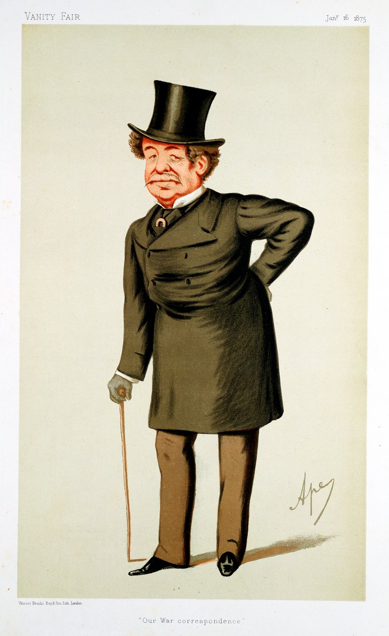 William Howard Russell, irländskfödd brittisk journalist, 1875 av Carlo Pellegrini