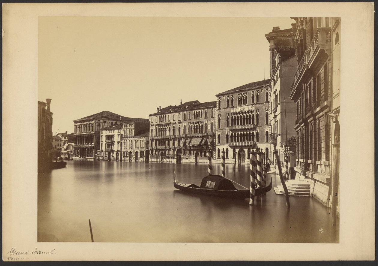 Canal Grande från Palazzo Grimani till S. Polo av Carlo Ponti