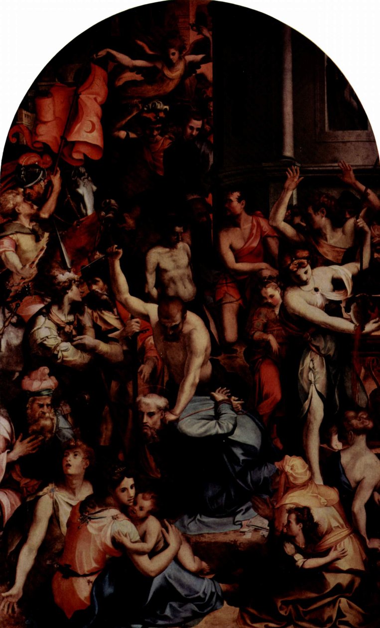 Italienska: Den helige Romulus martyrskap Den helige Romulus martyrskap av Carlo Portelli