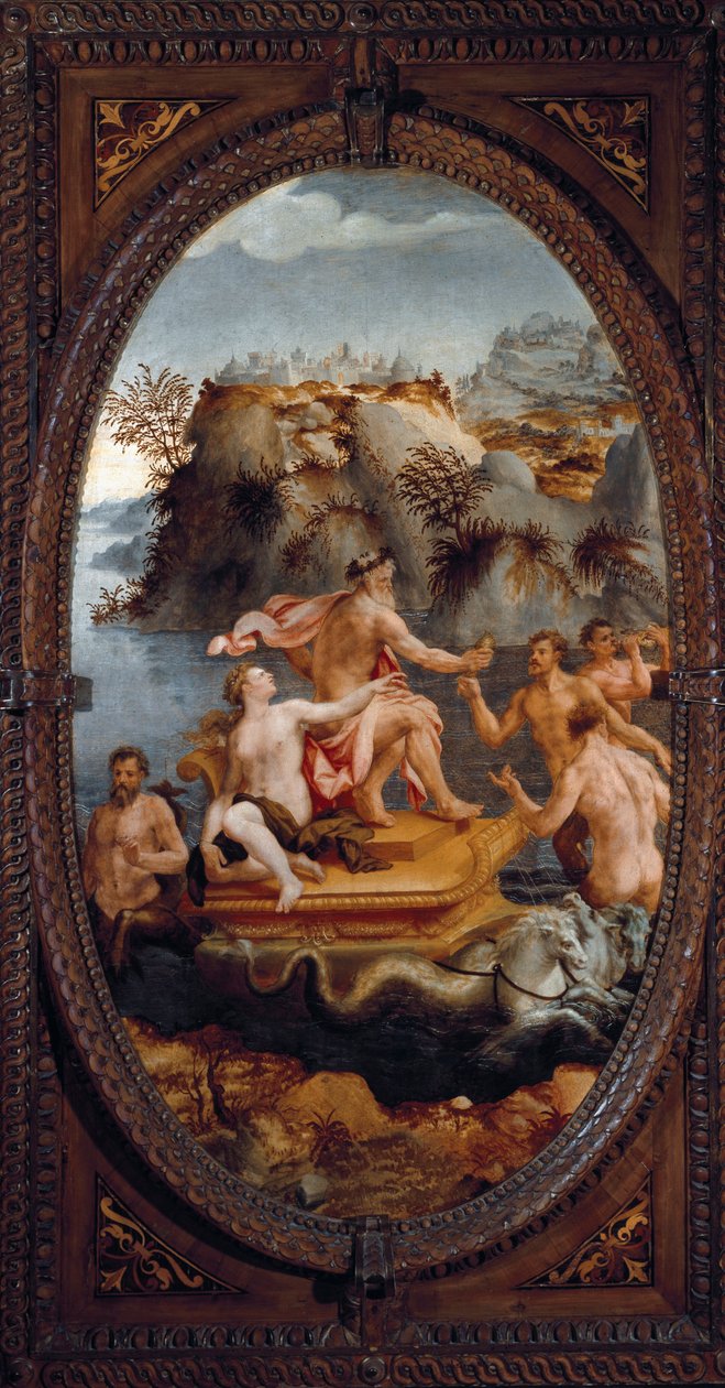 Neptunus och amfitrit (målning av Carlo Portelli