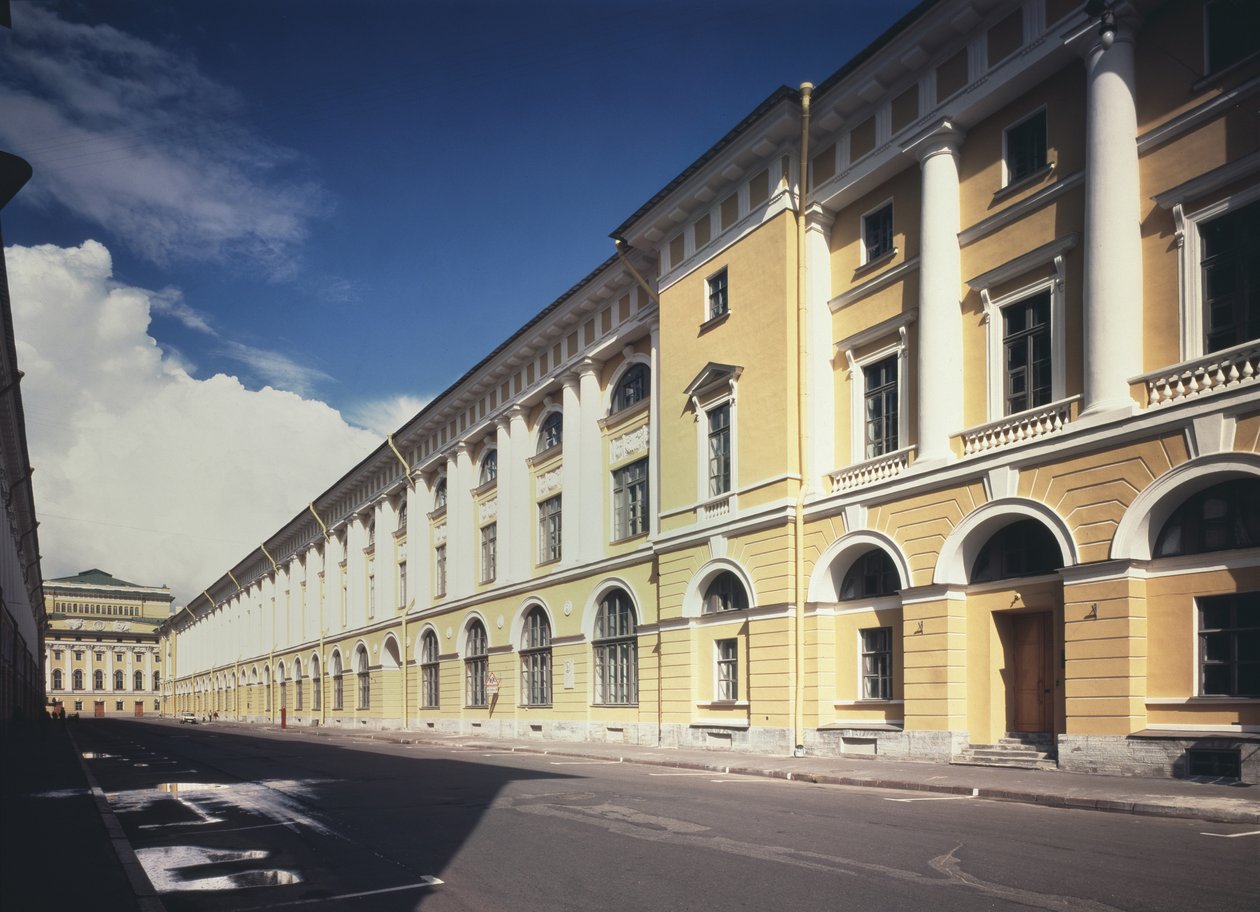 Arkitekt Rossi Street i Sankt Petersburg, 1828-1832 av Carlo Rossi