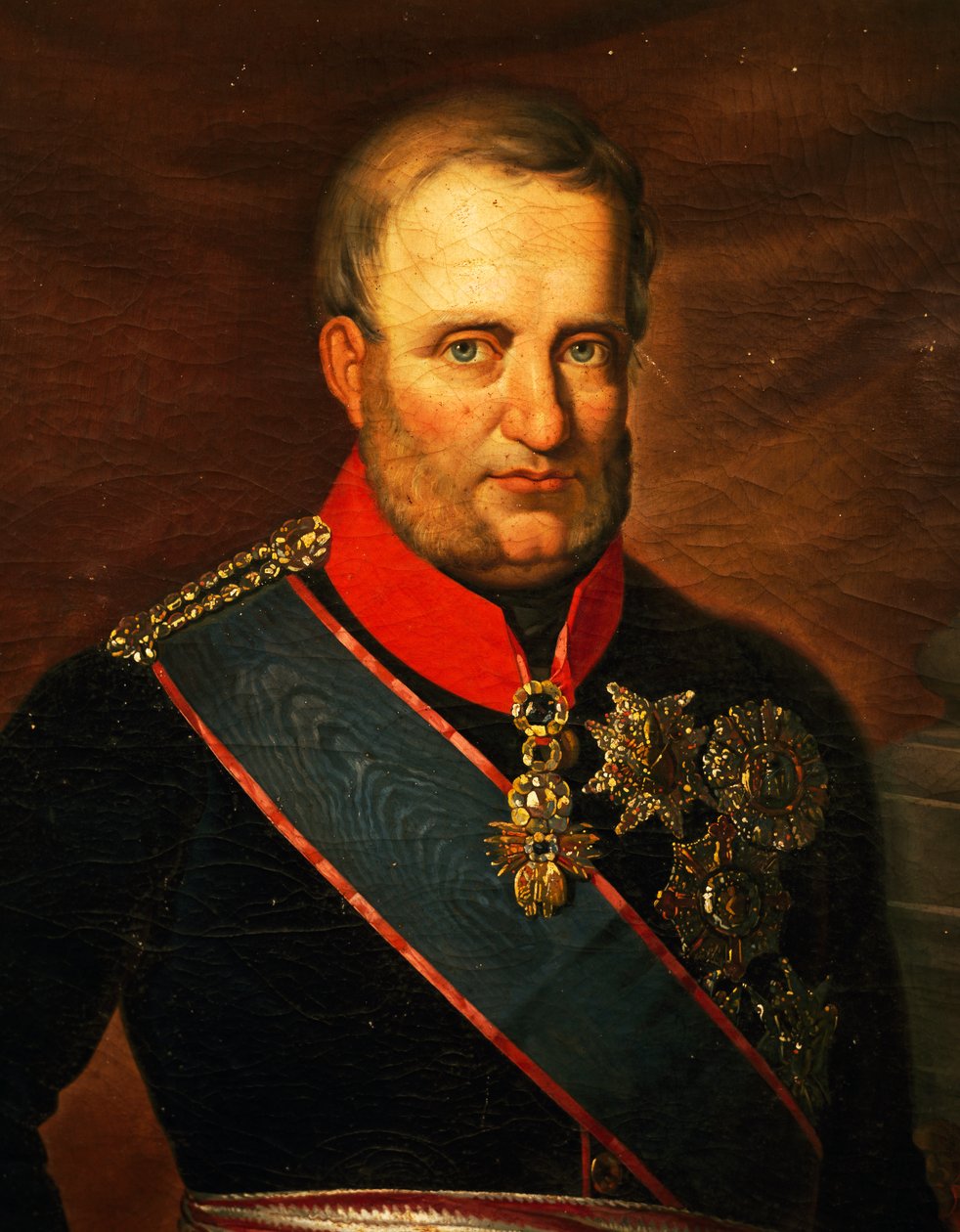 Porträtt av Francis I av de två Sicilierna (olja på duk) av Carlo de Falco
