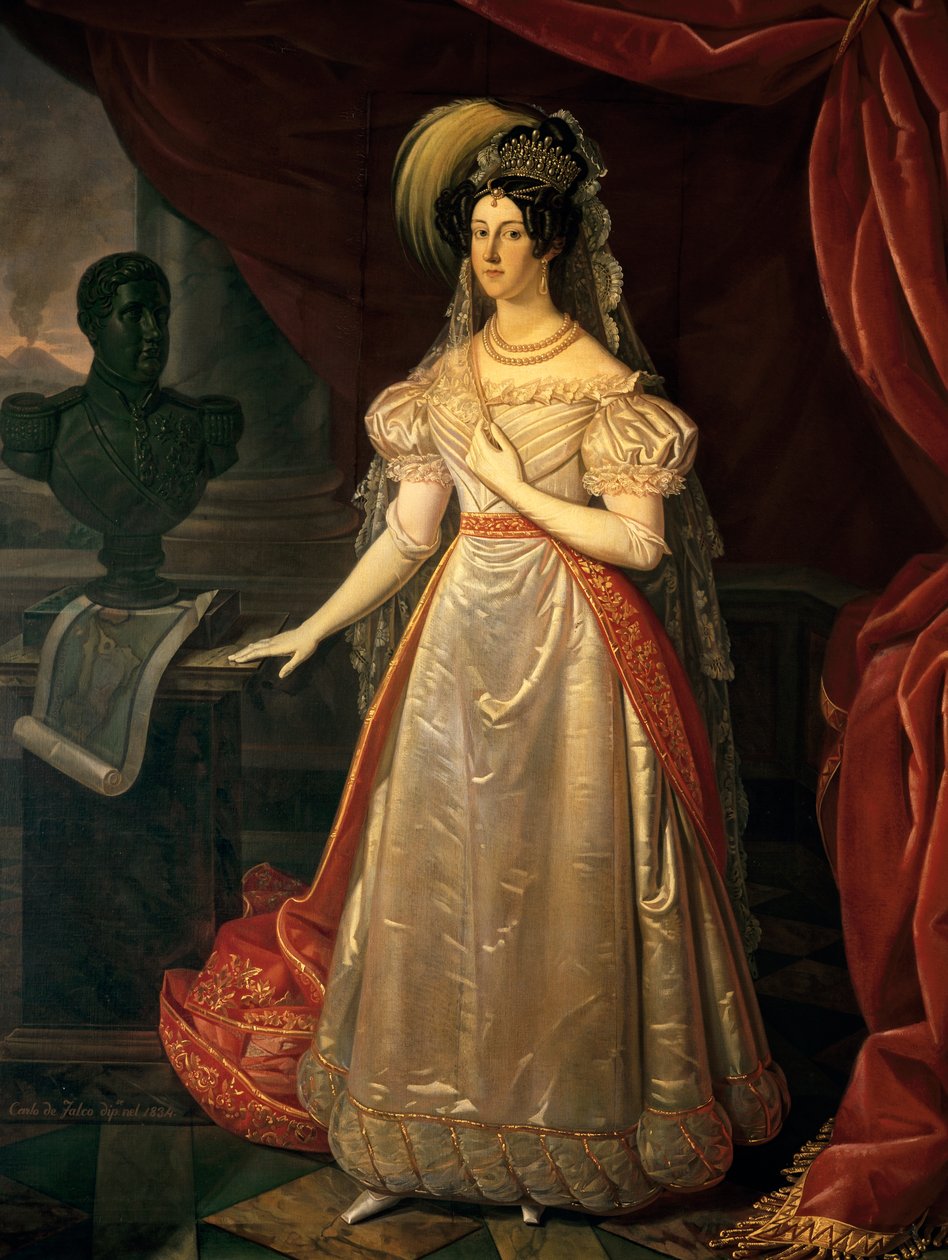 Porträtt av Maria Cristina av Savoyen (Cagliari av Carlo de Falco
