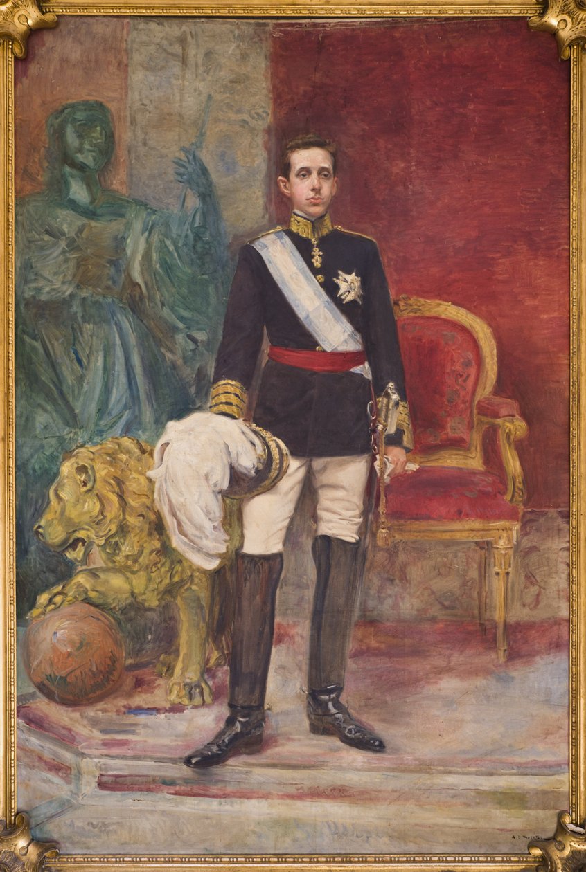 Hans Majestät Kung Alfonso XIII av Carlos Angel Diaz Huertas