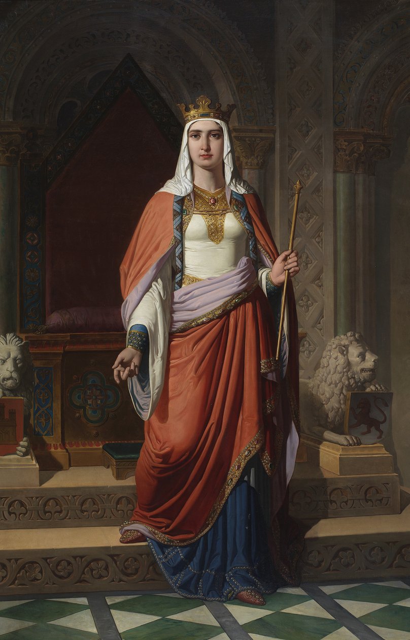 Drottning Urraca av León och Kastilien, 1857 av Carlos Múgica y Pérez