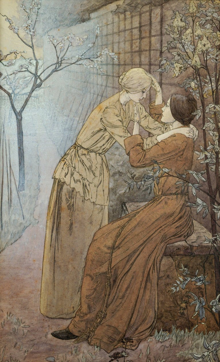 Rendezvous, 1892 av Carlos Schwabe
