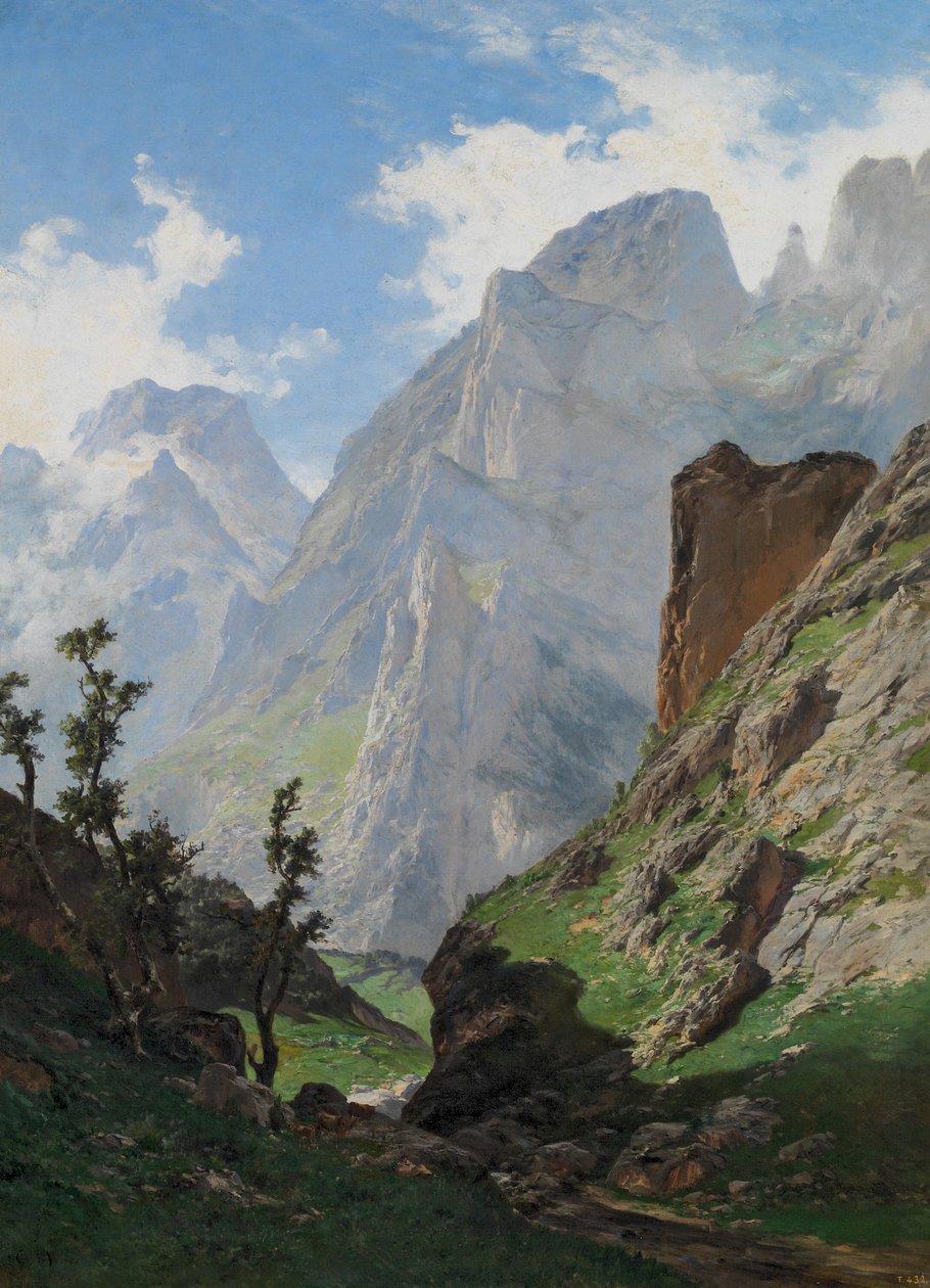 Mancorbo-passet i Picos de Europa av Carlos de Haes