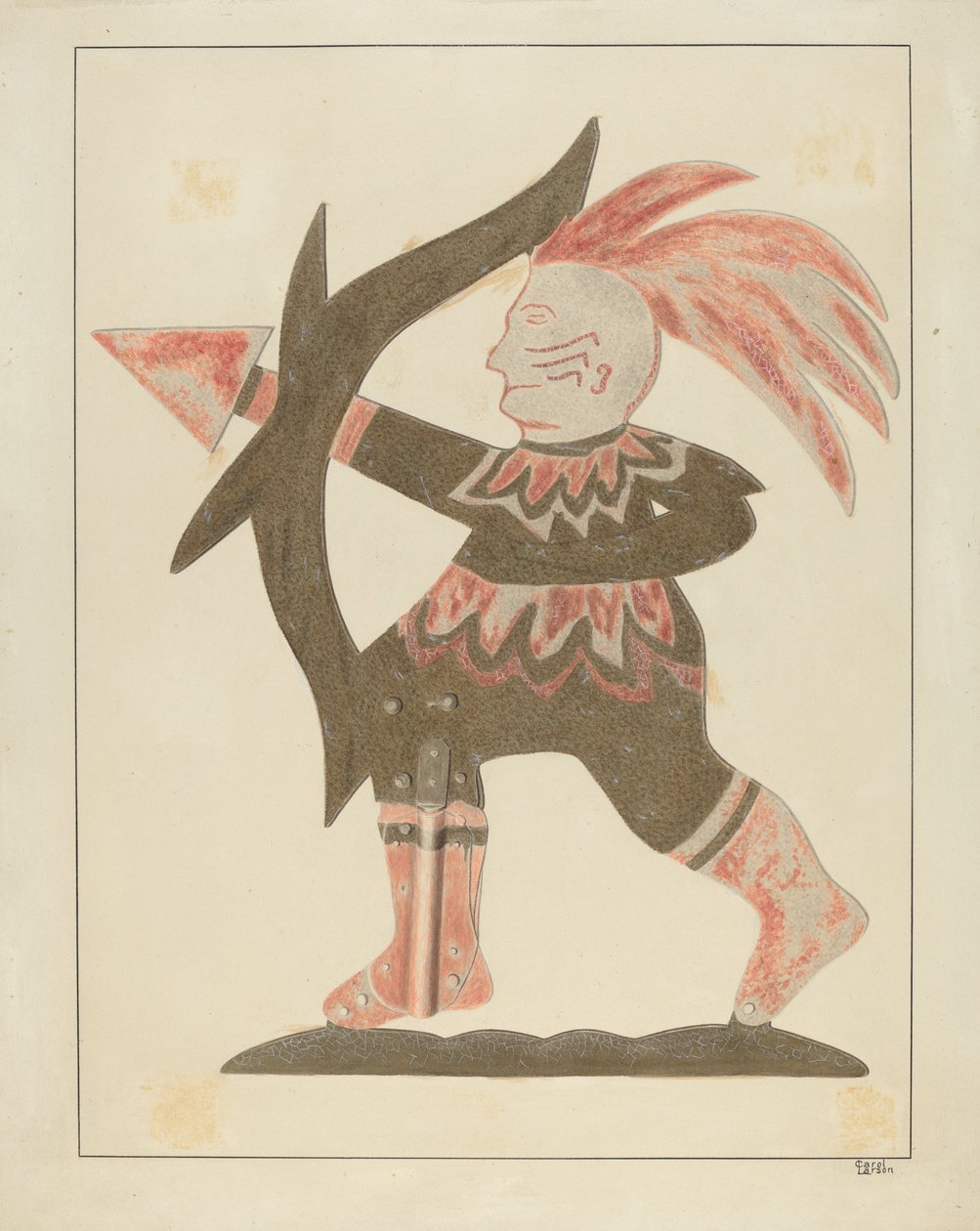 Indisk väderflöjel, ca. 1936. av Carol Larson