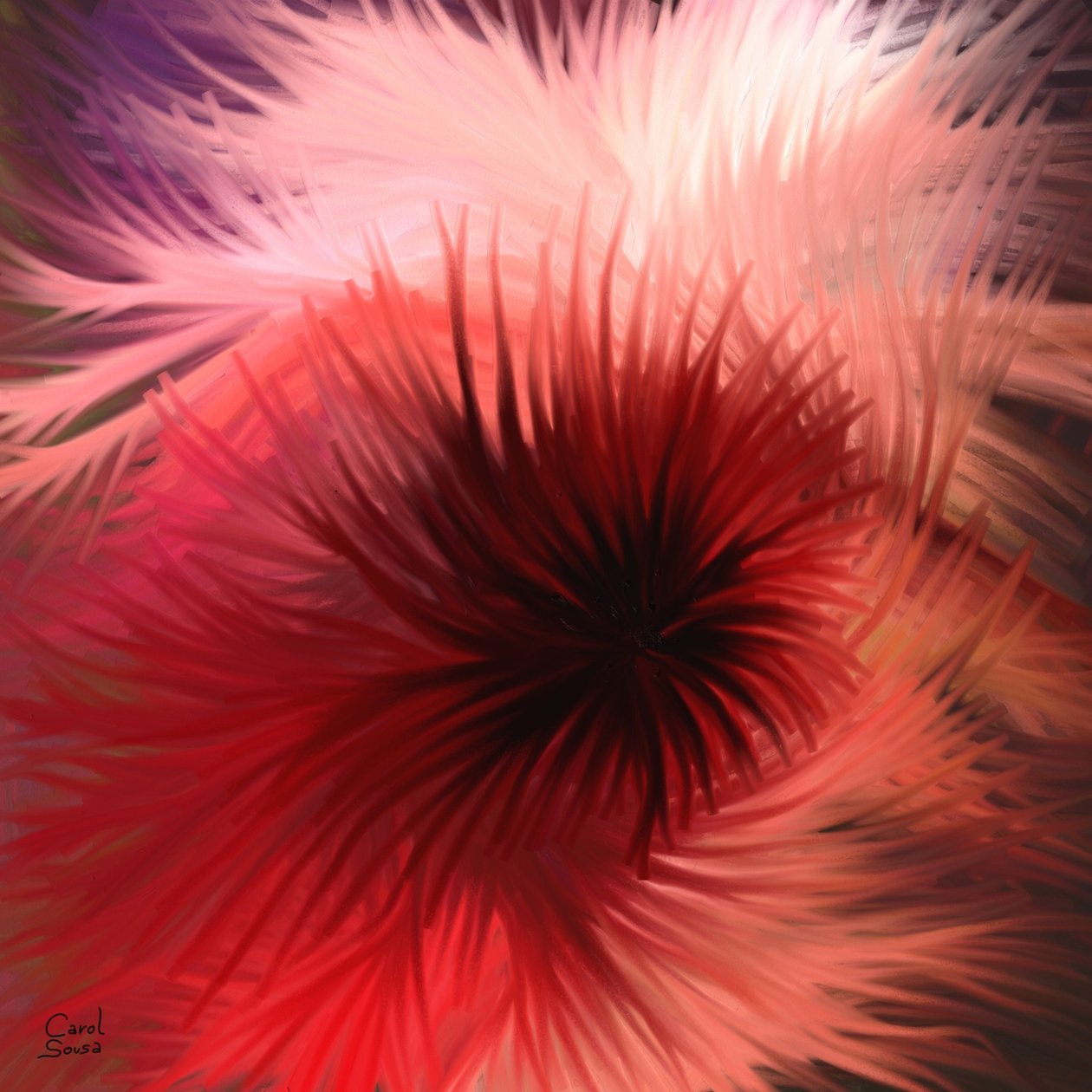 Spiral av ljus och färg av Carol Sousa Cuello