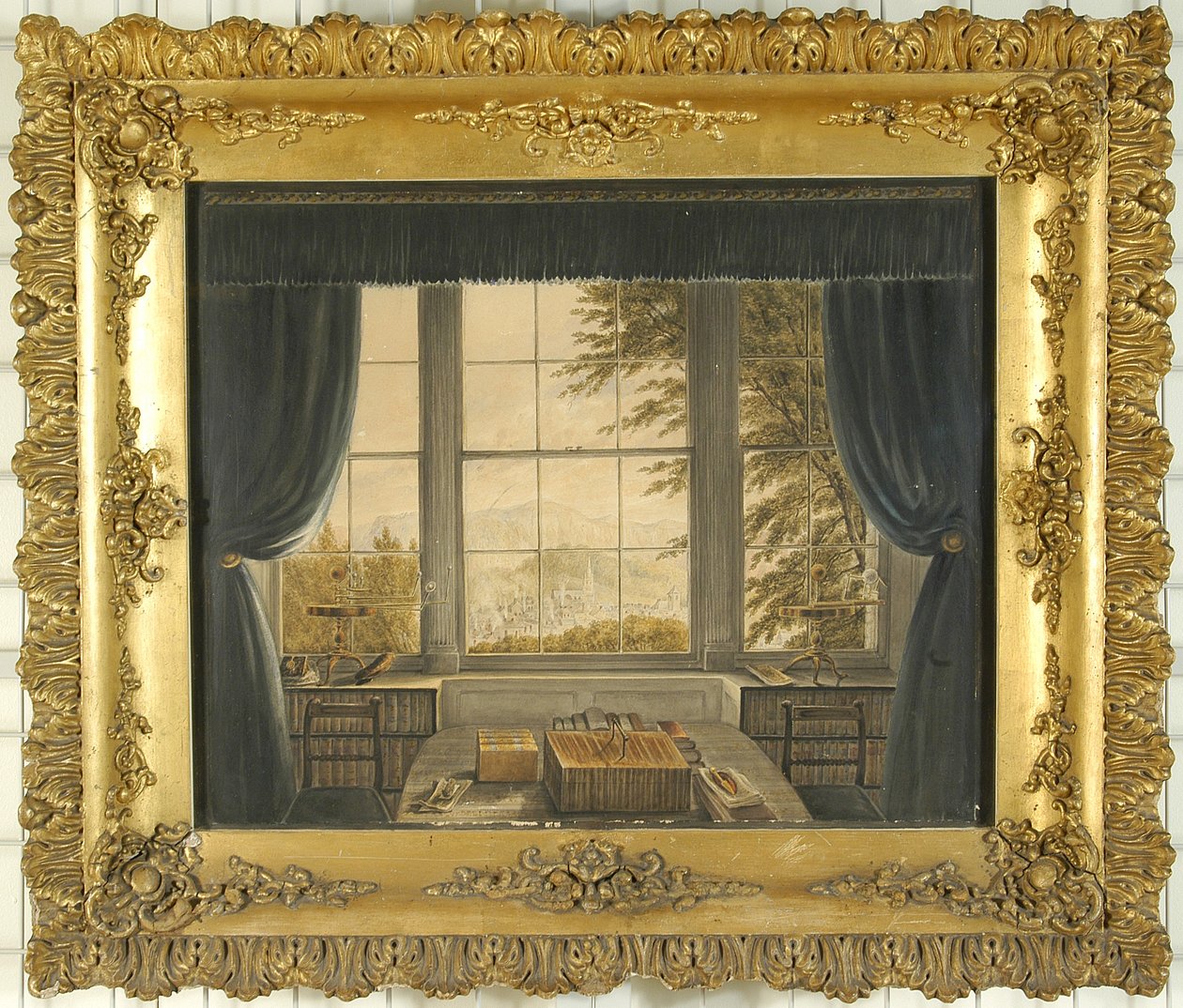 Södra fönstret i Greta Halls arbetsrum, 1841 av Caroline Bowles