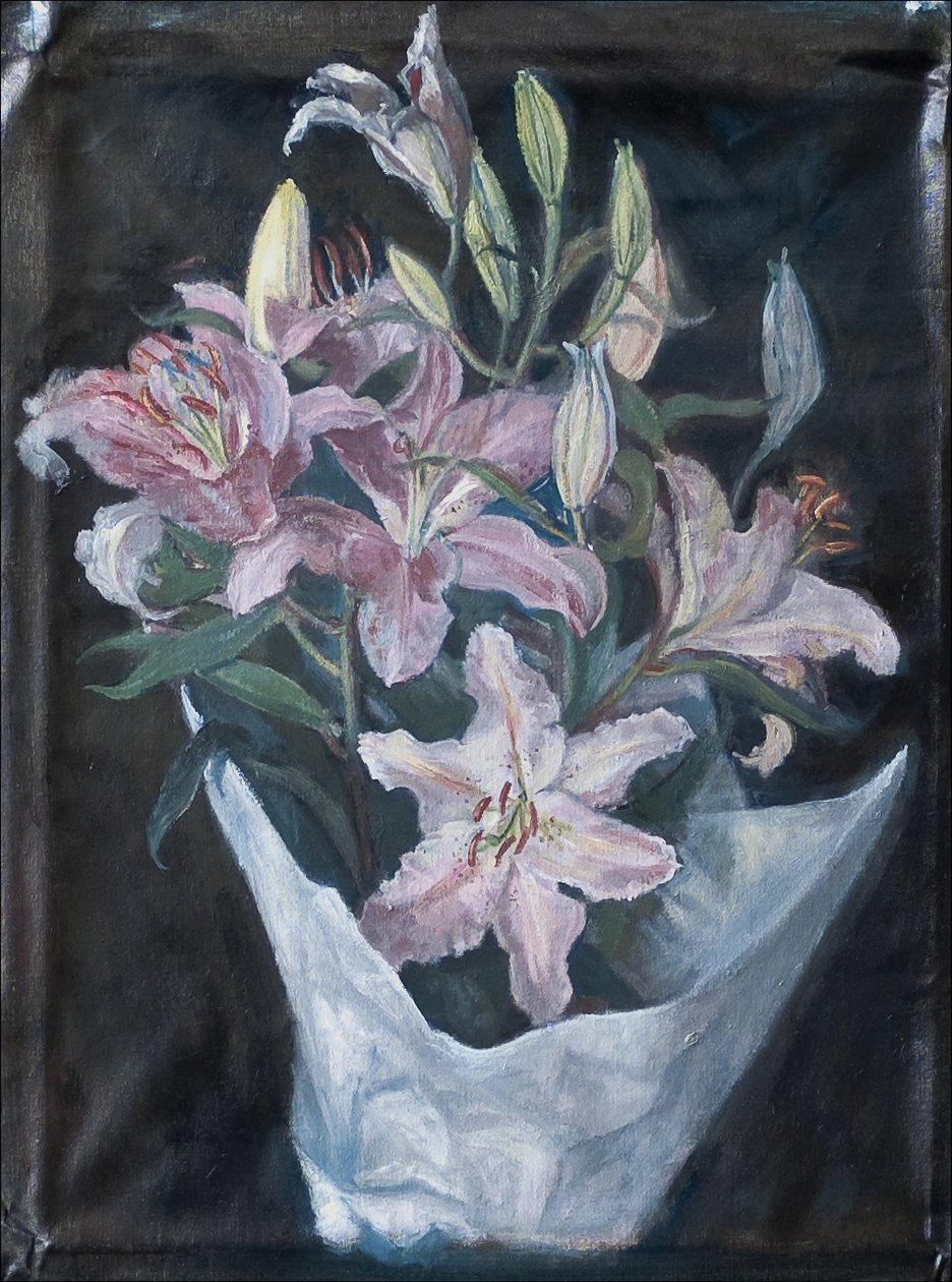 Liljor från marknaden, 2008 av Caroline Hervey Bathurst