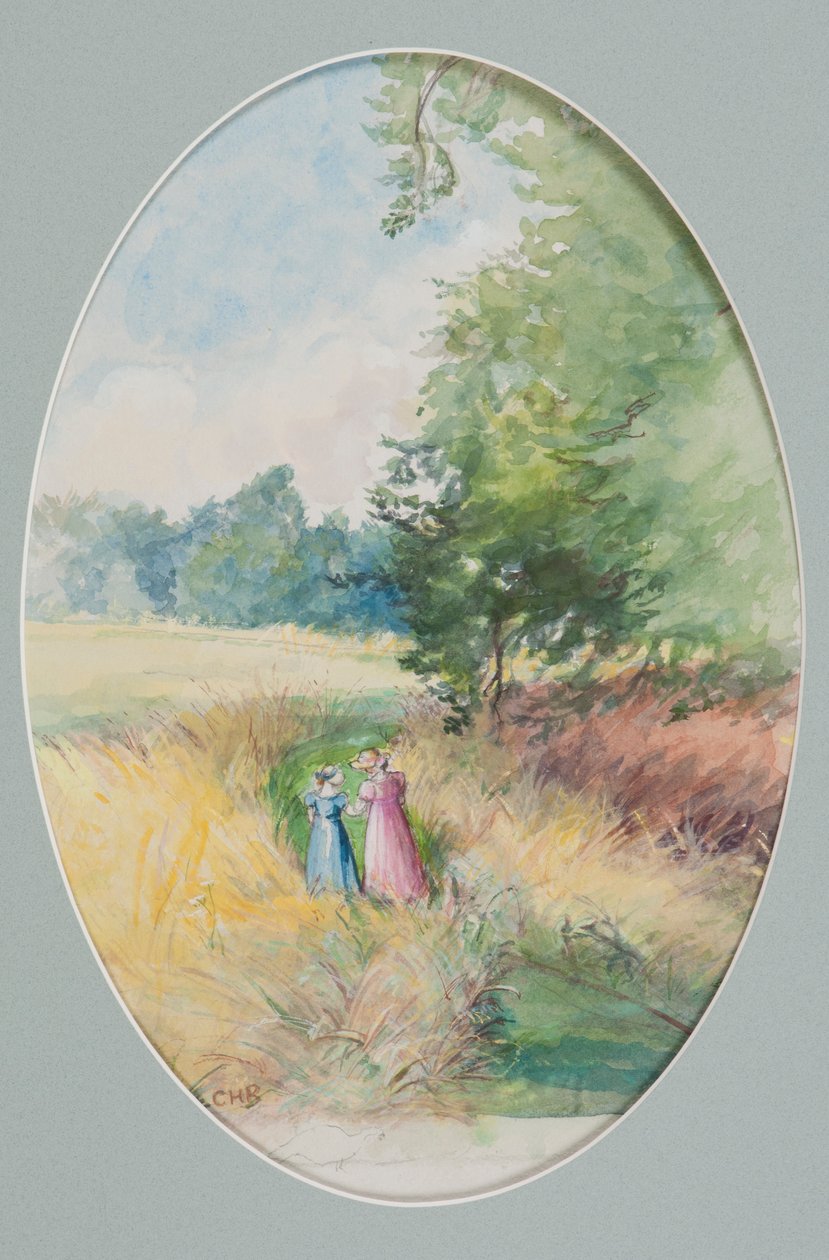 Our Grand Walk to Weston, 2006 (wc på papper) av Caroline Hervey Bathurst