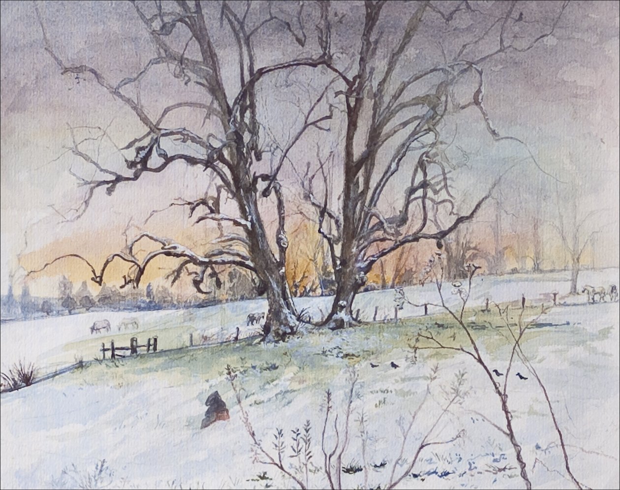 Vinter, 2004 (wc & gouache på papper) av Caroline Hervey Bathurst