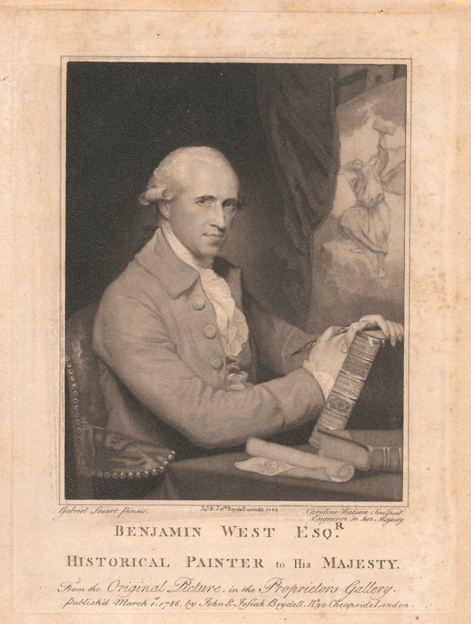 Benjamin West, Esqr., Historisk målare till Hans Majestät av Caroline Watson