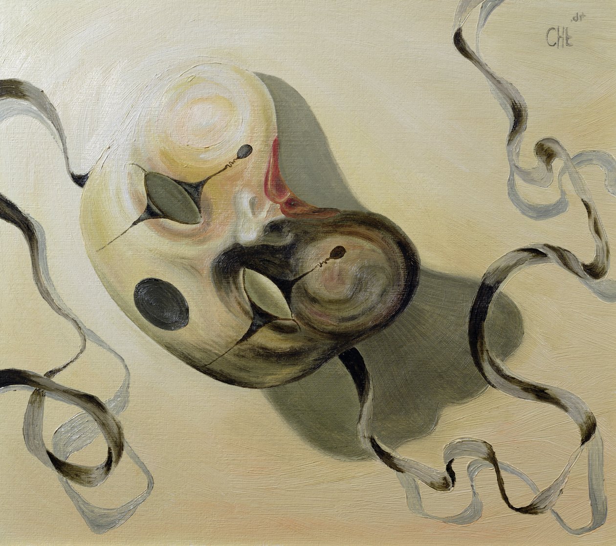 Carnival Mask I (olja på papper) av Carolyn Hubbard Ford