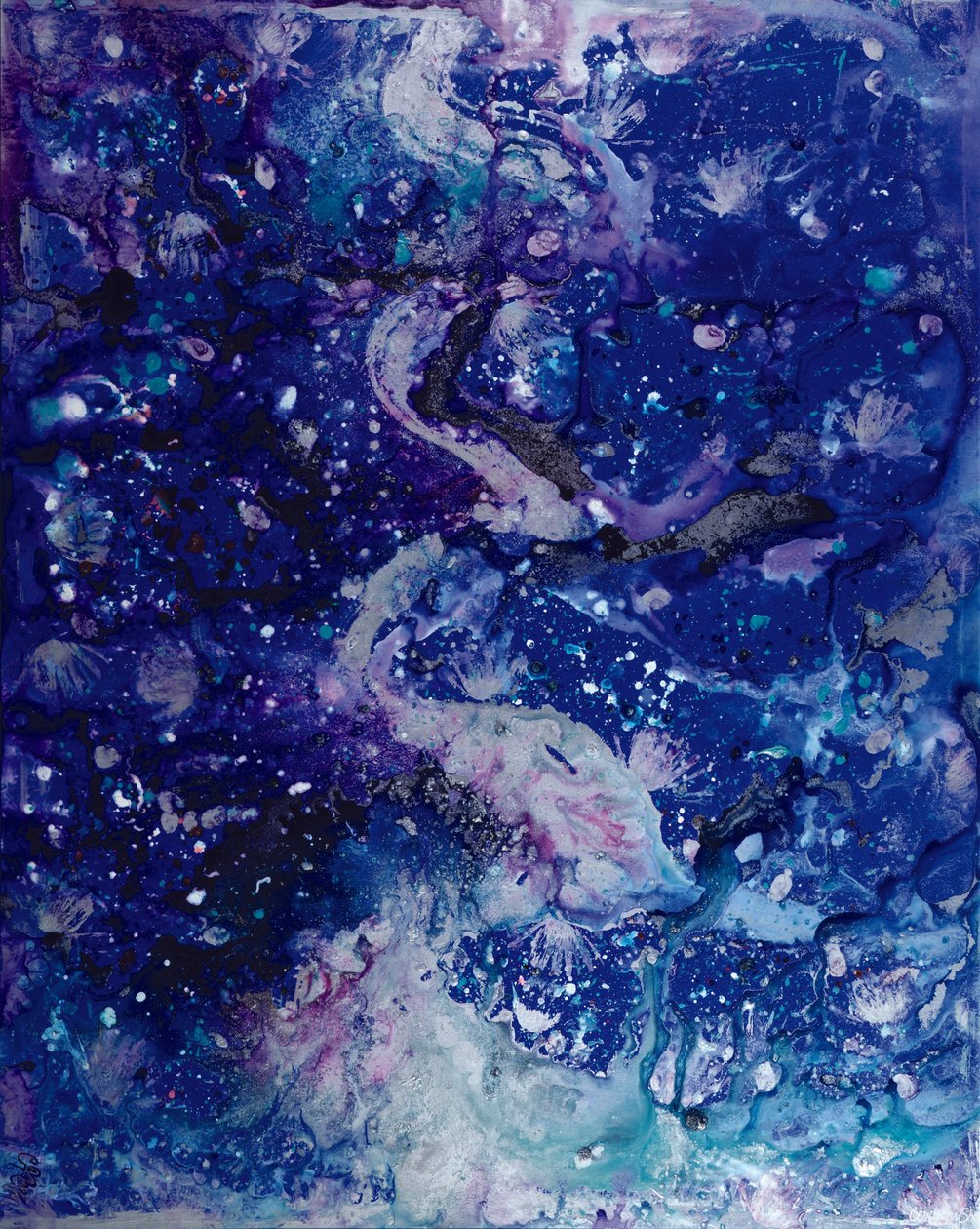 Kustlinjer i cerulean av Carolyn Mary Kleefeld