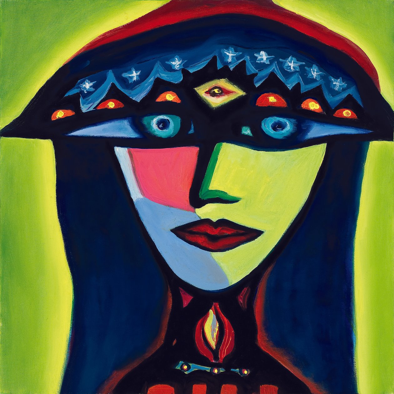 Isabella, The Polish Gypsy, 2007 (olja på duk) av Carolyn Mary Kleefeld