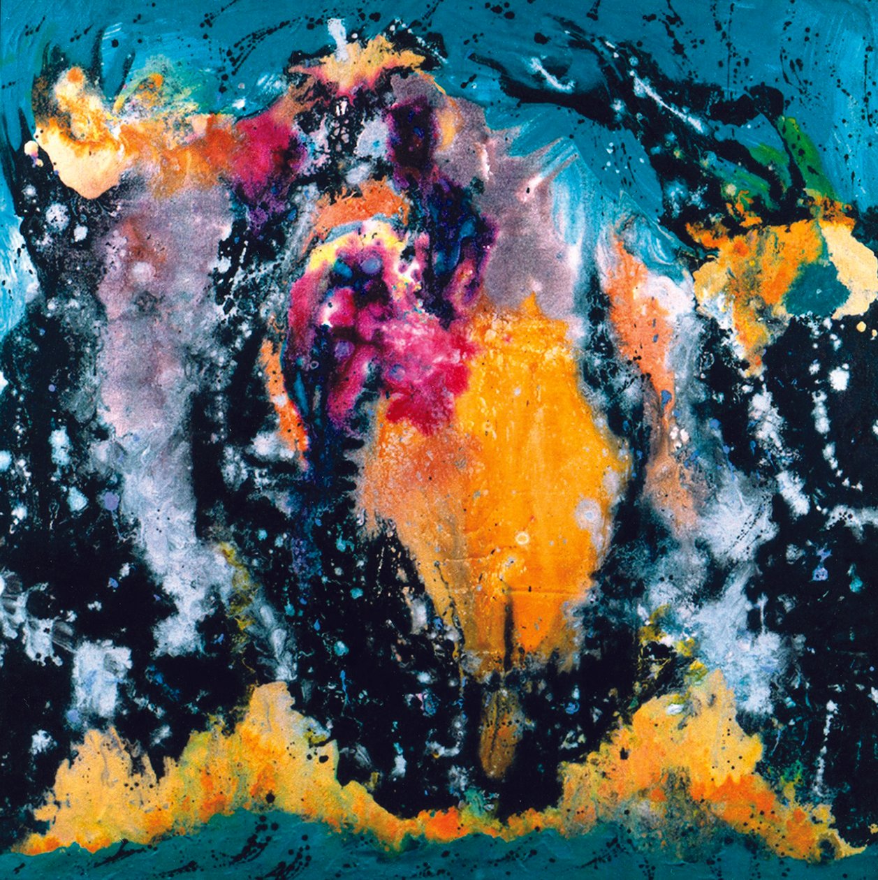 Mountain Impromptu, 2006 (blandteknik på duk) av Carolyn Mary Kleefeld