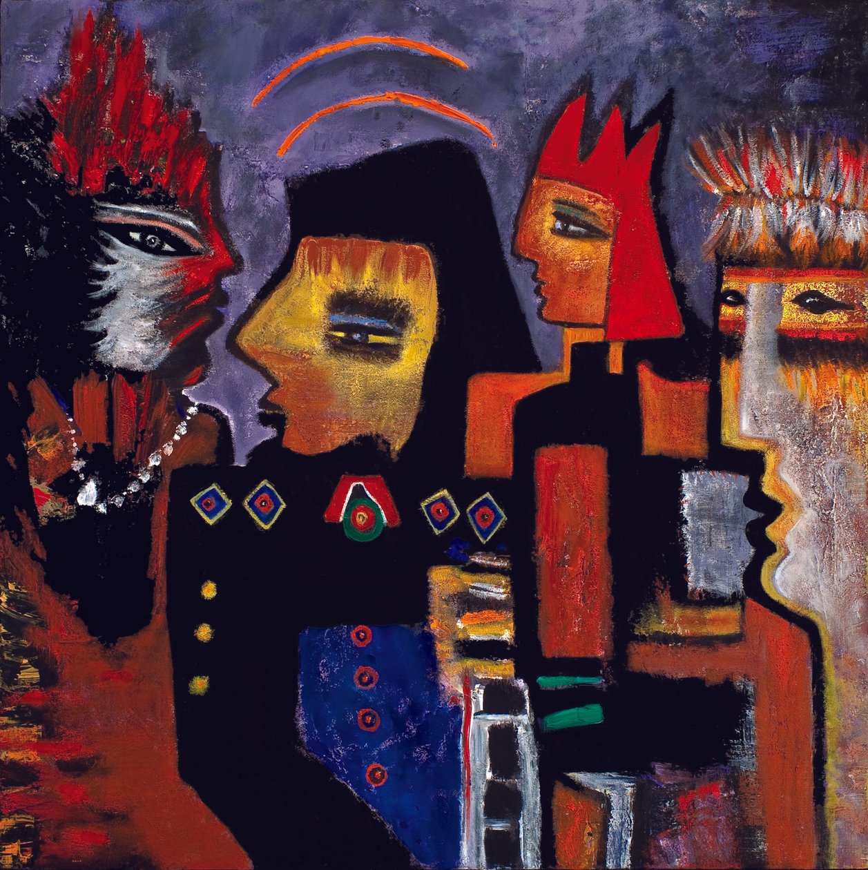 The Mavericks, 2010 (olja på duk) av Carolyn Mary Kleefeld