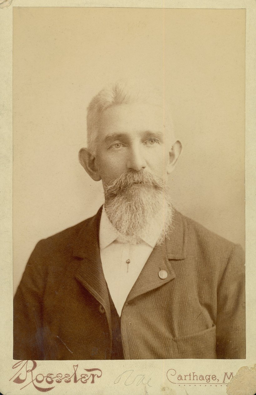 Bust portrait of William Leander Burlingame  av Carthage Roessler