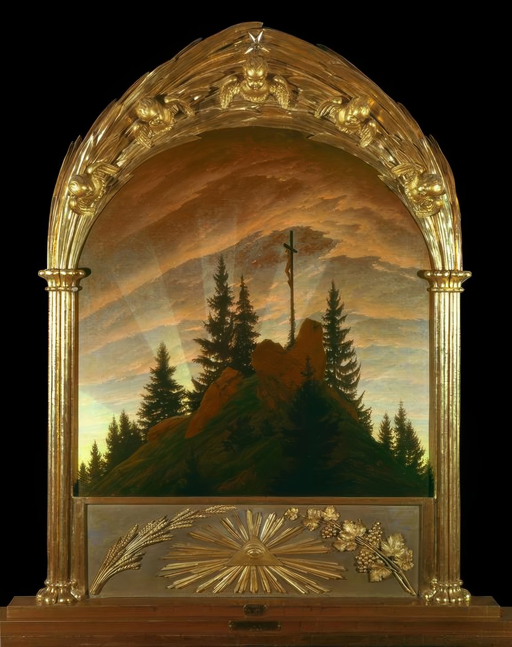 Korset i bergen av Caspar David Friedrich