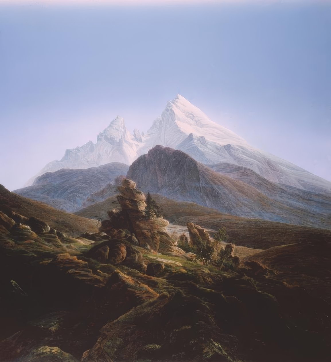 Watzmannen av Caspar David Friedrich