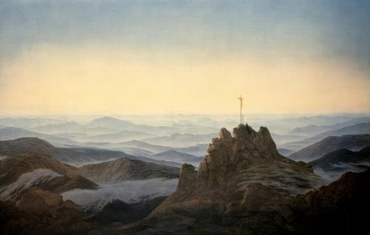 Imorgon i Giant Mountains av Caspar David Friedrich