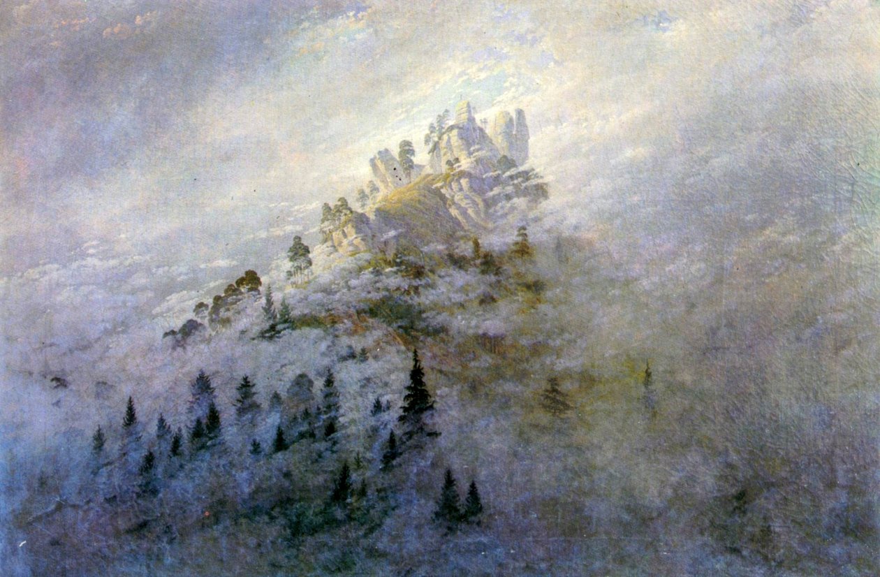 Morgennebel im Gebirge av Caspar David Friedrich