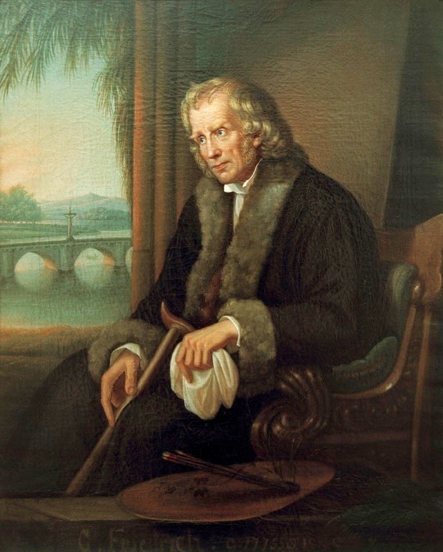 Porträt Caspar David Friedrichs av Caspar David Friedrich