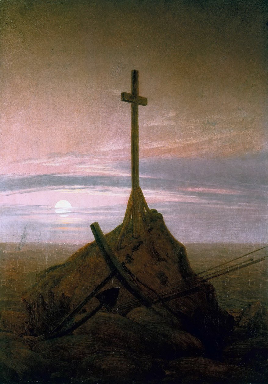 The Cross Beside The Baltic  av Caspar David Friedrich