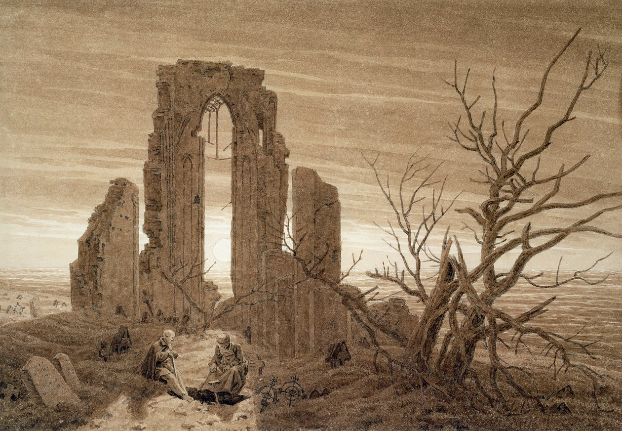 Vinter (bläck och penna på papper) av Caspar David Friedrich