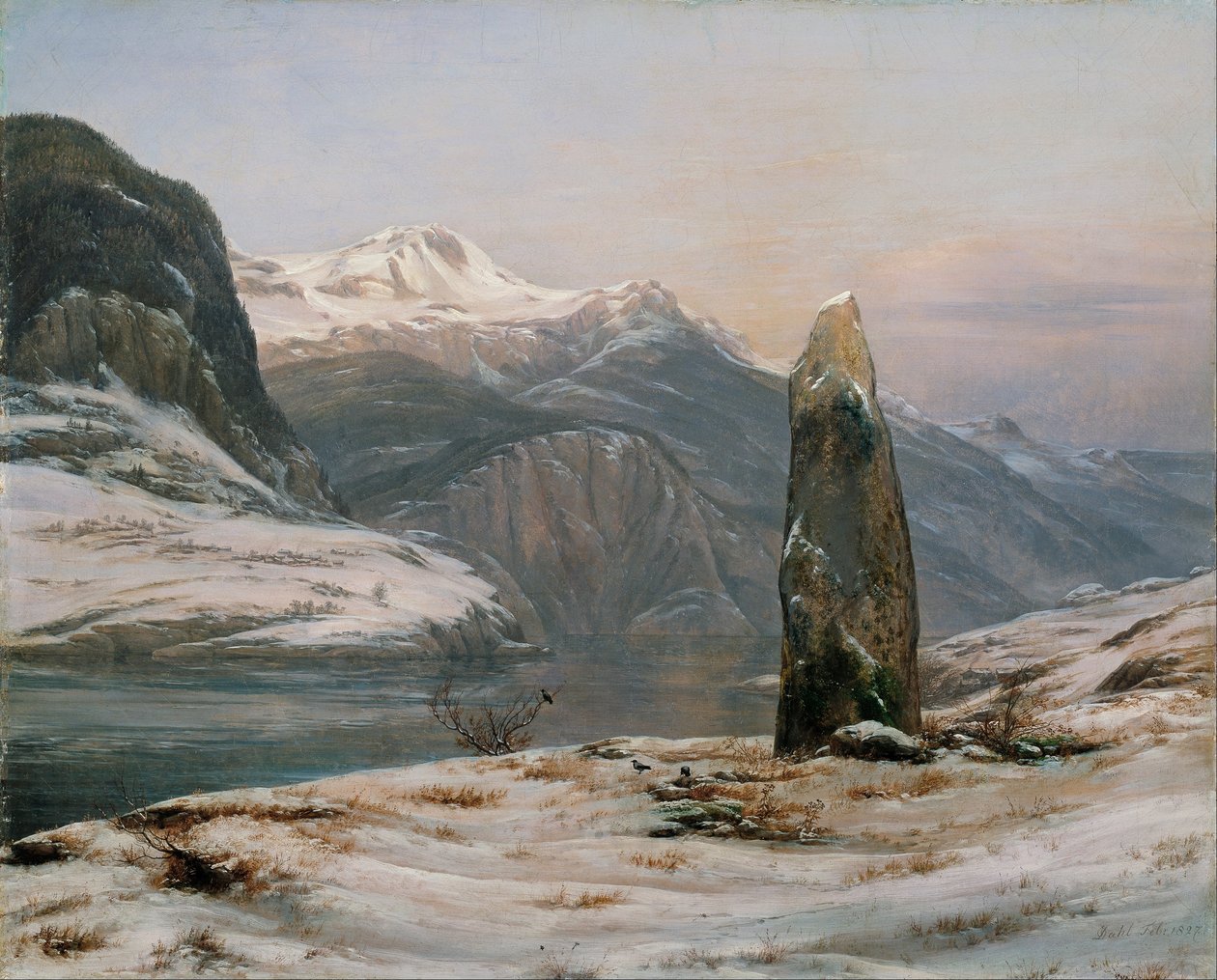 Winter at the Sognefjord av Caspar David Friedrich