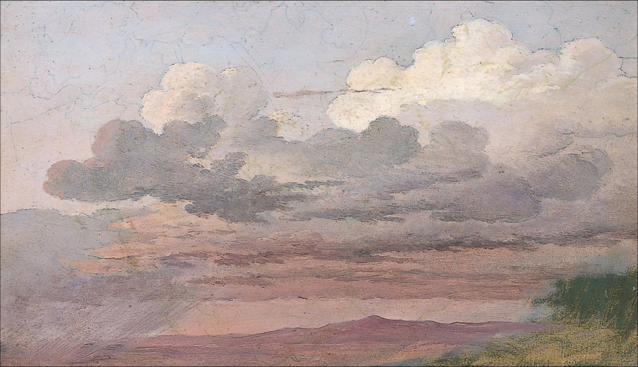 Wolkenstudie av Caspar David Friedrich