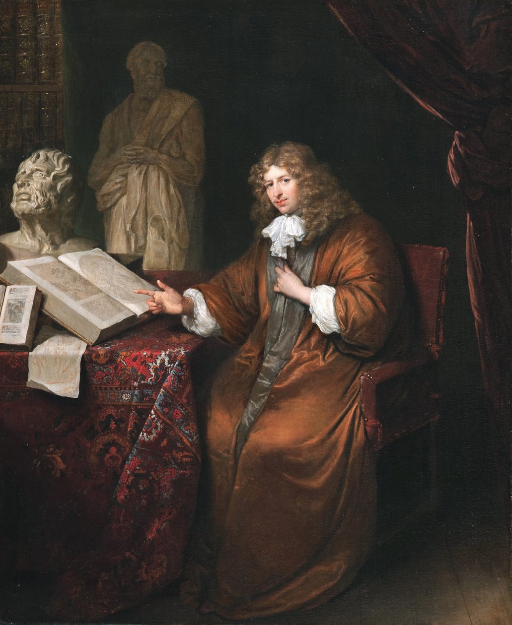 Portrait of Abraham van Lennep av Caspar Netscher