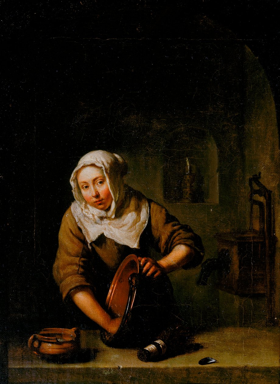 Kocken av Caspar Netscher