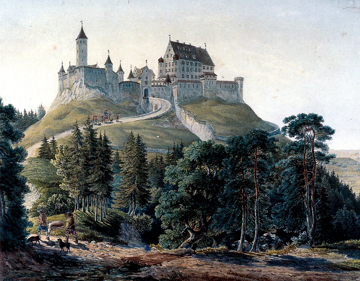 Slottet Alt-Trauchburg av Caspar Obach