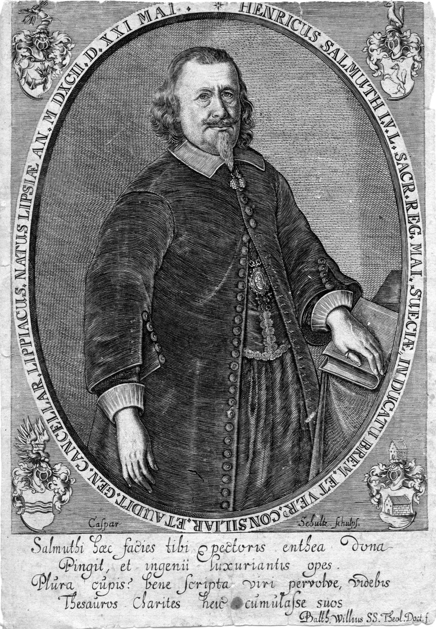 graverat porträtt av Caspar «Schulte» ou «Schutte»