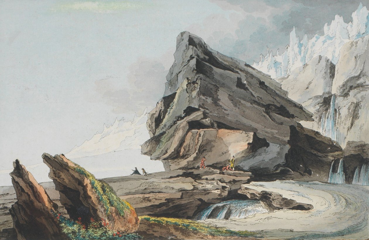 Caspar Wolf, Glaciers de la Montagne de Gelten av Caspar Wolf