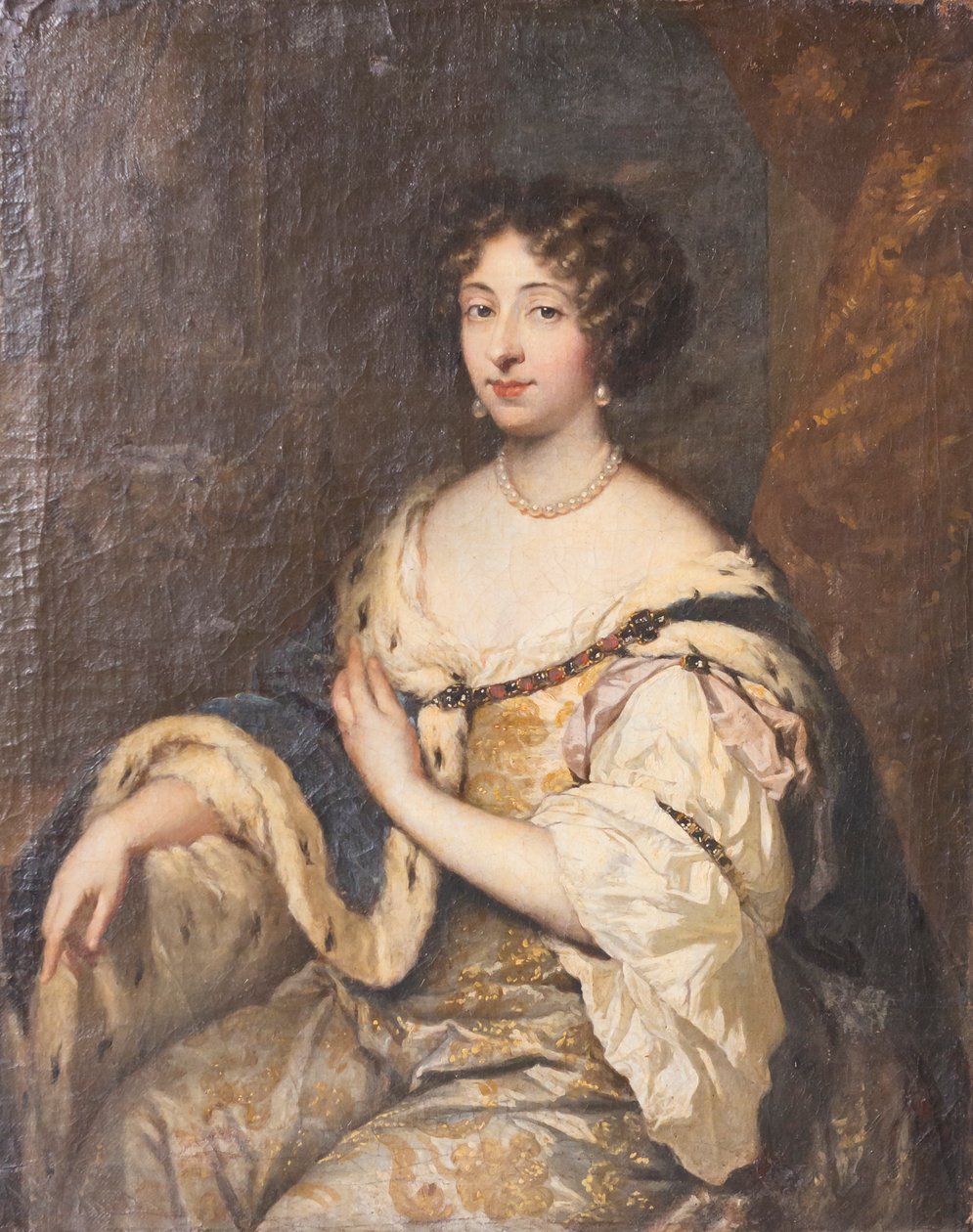 Porträtt av Maria Mancini Colonna av Caspar (attr. to) Netscher