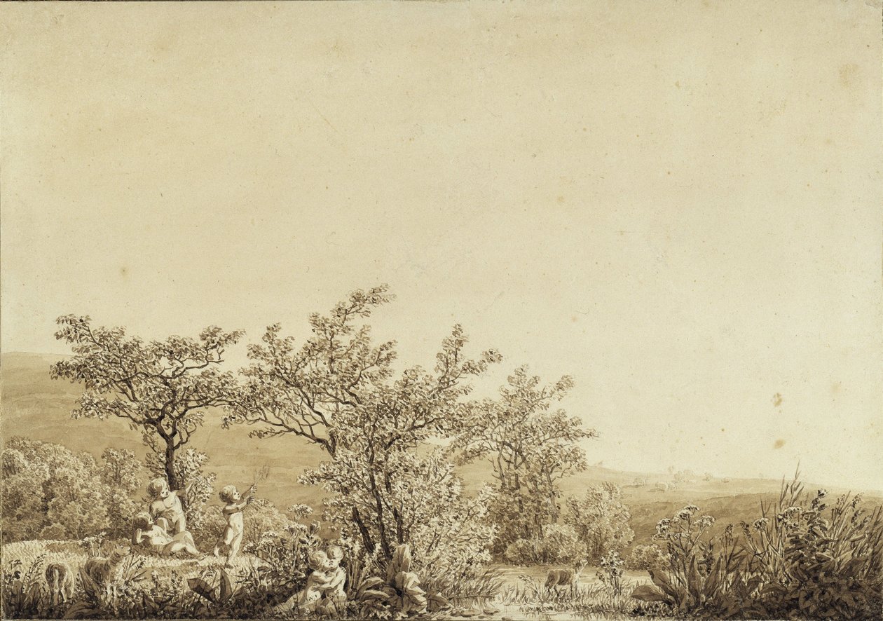 Höst – Kväll – Mognad (ur cykeln ”Årstider, dygnets tider och människans livsfaser” från 1803) av Caspar David Friedrich