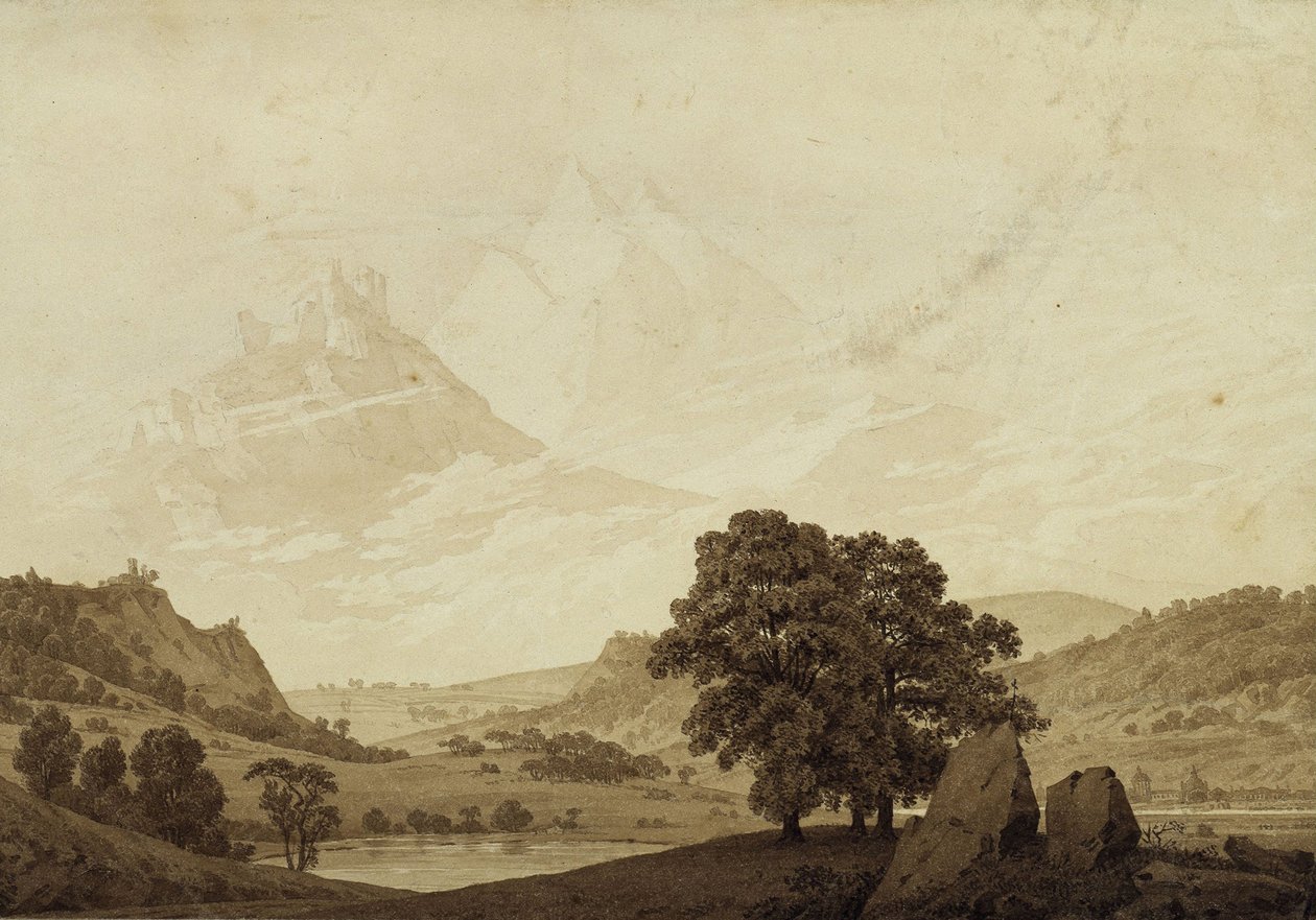 Höst - Kväll - Mognad från årstider, tider på dygnet och åldrar för människans cykel, 1803 av Caspar David Friedrich