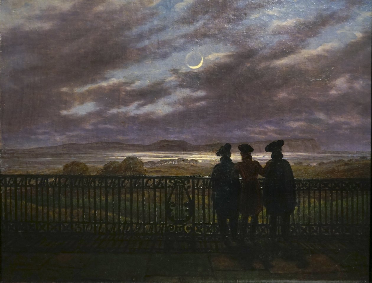 C.D.Friedrich Bröderna A. och S. Turgenev och V. Zhukovsky 1827 av Caspar David Friedrich