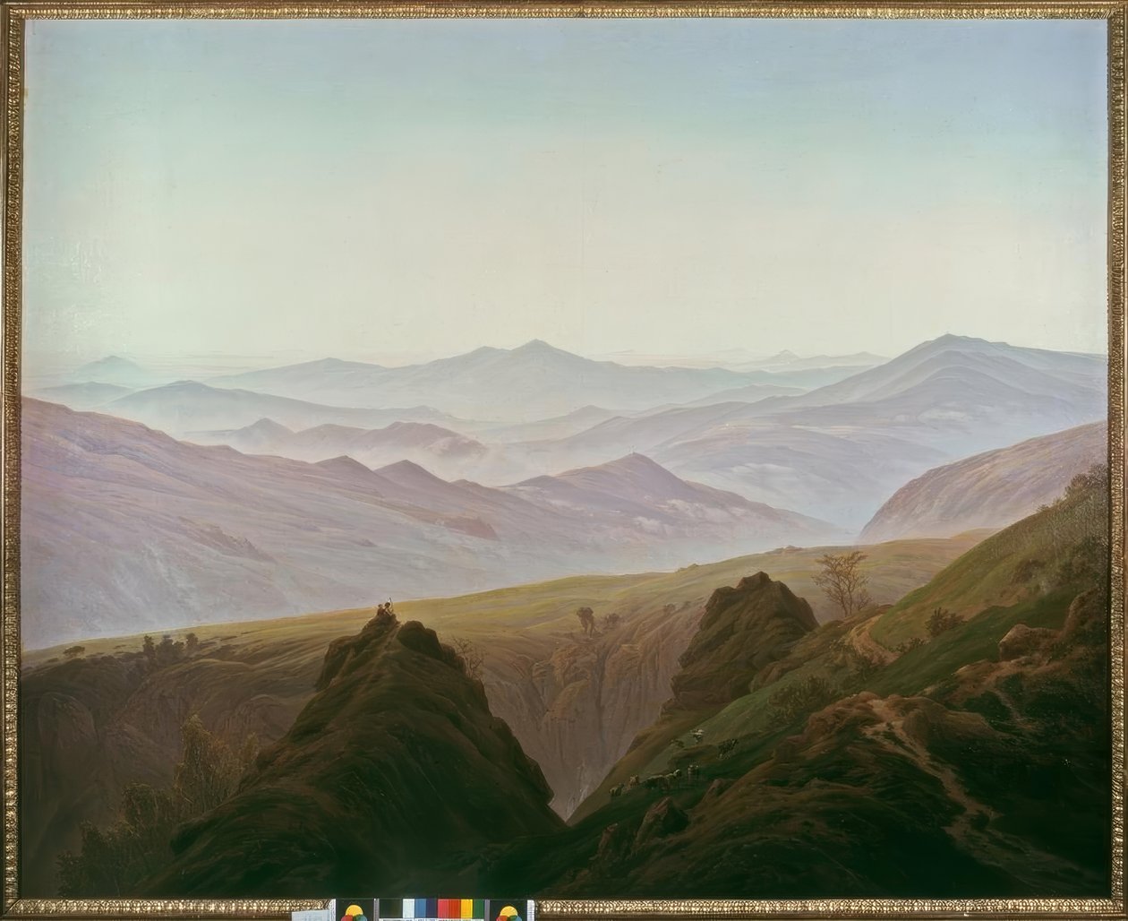 Morgonen i bergen av Caspar David Friedrich