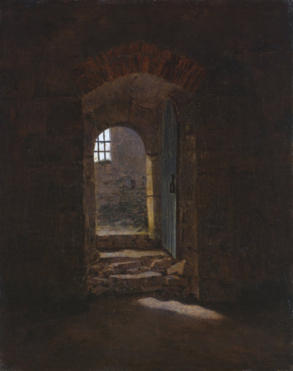 Dörröppning i Meissen, 1827 av Caspar David Friedrich