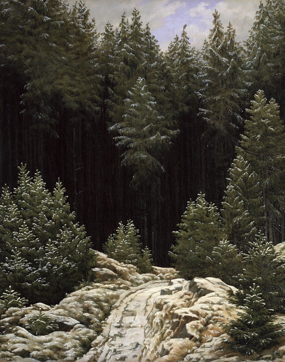 Tidig snö av Caspar David Friedrich