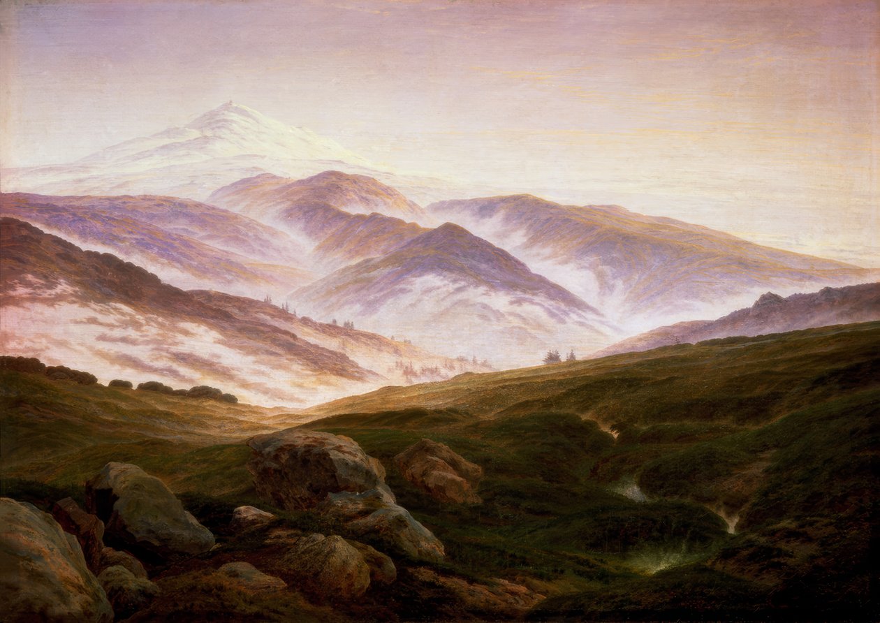 Minne av Giant Mountains av Caspar David Friedrich