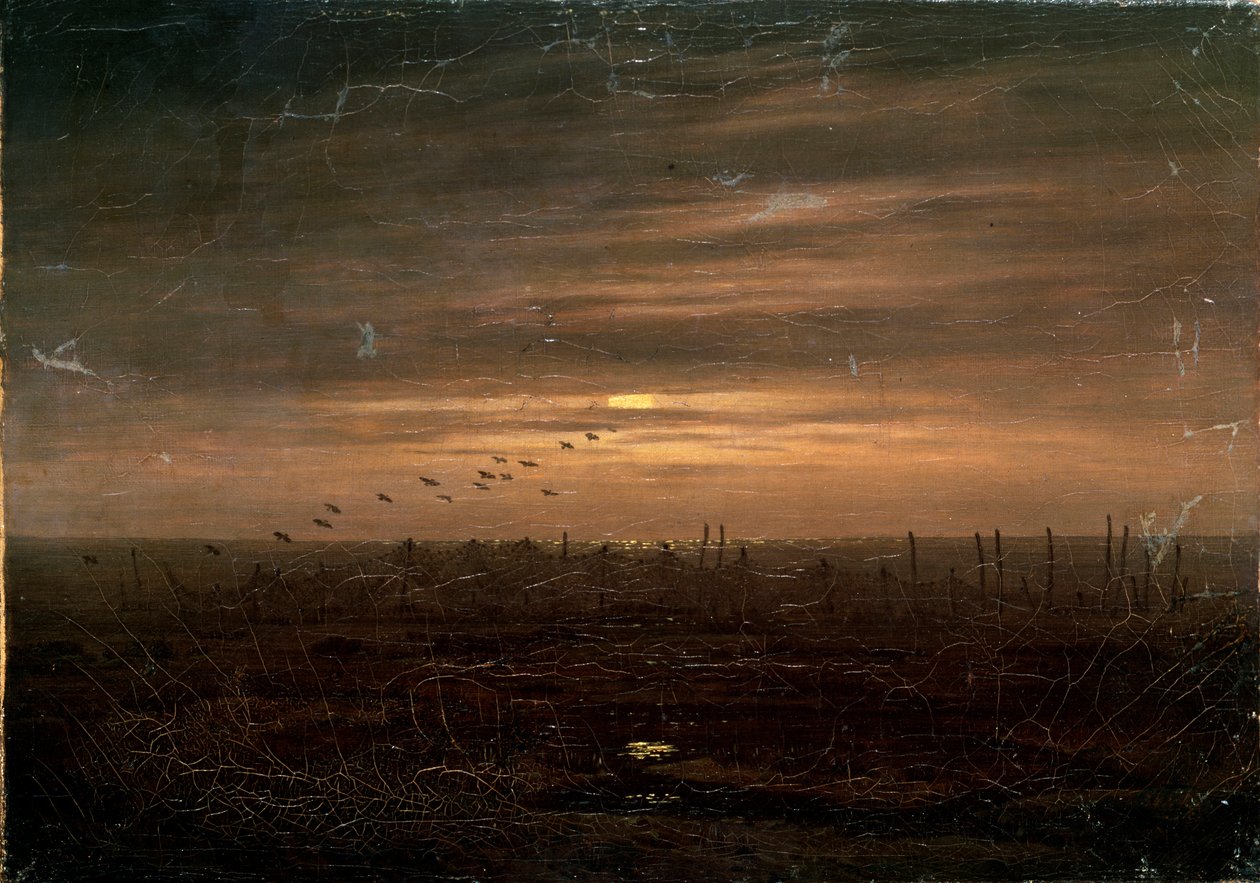 Fisknät, sent 1700- eller 1800-tal av Caspar David Friedrich